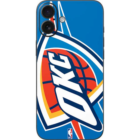 NBA Oklahoma City Thunder Large Logo iPhone 16 Plus Skin